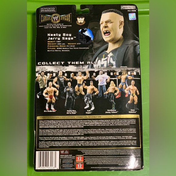 WWE Jakks Classic Superstars Collector Series 12 NASTY BOY JERRY SAGS - Picture 2 of 2